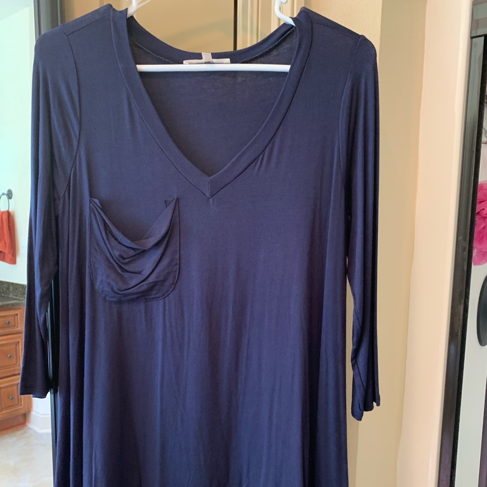Size medium long sleeve royal blue shirt